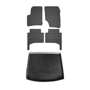 Porsche Cayenne Floor-Trunk Mats - Omac - El-Toro & YPS - Black - '02-'10